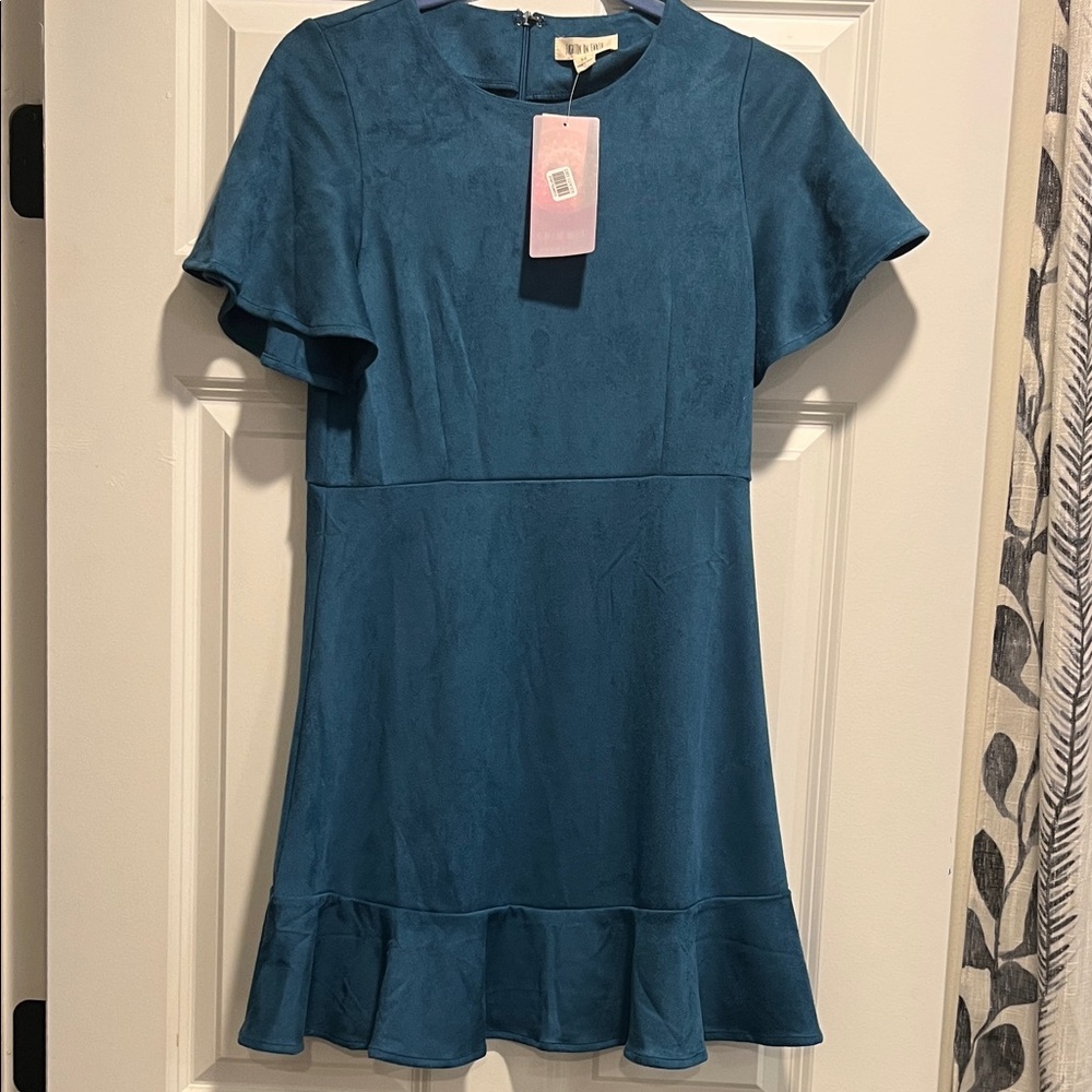 Elegant Blue Women's Dress